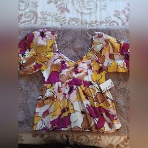 Nine West Multicolor Floral Dress